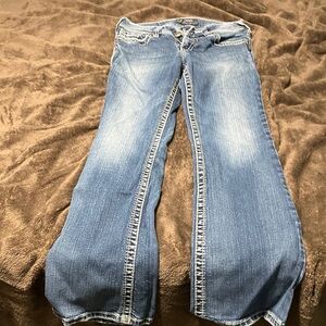 Silver Jeans Women's Flare Wide Leg Blue Denim